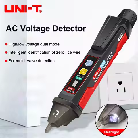 UNI-T UT12E UT12M UT12D AC voltage detector 24V-1000V non-contact test pen socket voltage electrical