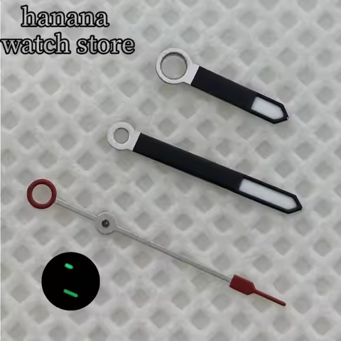 BLIGER black watch hands green super luminous hands fit NH35 NH36 PT5000 movement