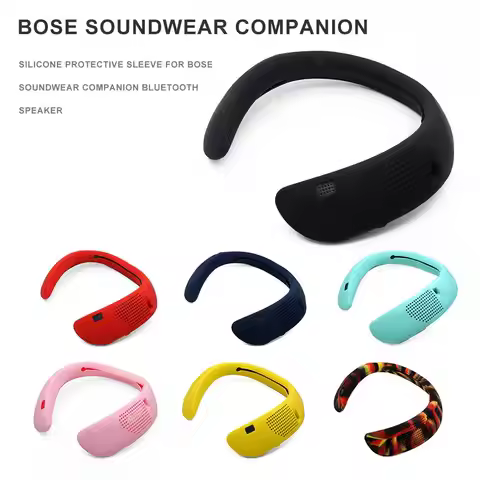 7-Colors Neck Hanging Bluetooth Wireless Headset Protective Case Silicone Carrying Box Cover Shell f