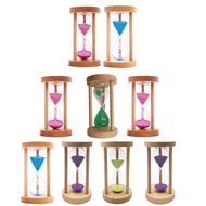 [szxflie3xh]  , Wooden  Hourglass glass  6 mins/8mins/1/20 mins/2  Clock  for Games Classroom