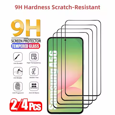 2/4PCS Cristal Templado For Samsung Galaxy A56 A55 A54 A53 Tempered Glass For Samsung A17 A27 A37 A5