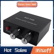 1 Piece Audio Distributor Stereo Audio Mixer 1 Input 2 Output Audio Mixer for Power Amplifier Active