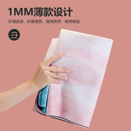 Yoga Mat Cloth Towel Anti-Slip Machine Washable Professional Foldable Portable Yuga Mat Natural Rubb