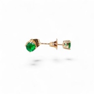 18k 鍍金綠色耳環 RT135