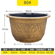 Extra Large Flower Pot Resin Thickened Large Flower Pot Iron Tree Fruit Tree Balcony Garden Tree Pla