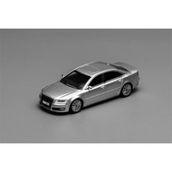 MOTORHELIX 1:64 A8 (D3) Facelift 2008 lce Silver Metallic Diecast Model Car