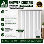 Shower Curtain Thick Waterproof Bathroom Curtain/Curlain 200X200 CM WHITE