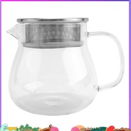 Heat Resistant Coffee Pot Hand Brewing Coffee Pot Steel Cover Transparent Sharing Pot Glass Brewing 