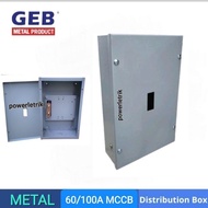 *READY STOCK* GEB 60A -100A MCCB METAL DISTRIBUTION BOX  (GREY)