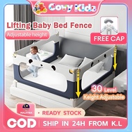 🔥10th Gen🔥Playpen Baby Bed Fence Lifting Baby Bed Fence Safety Anti-fall  Penghadang Katil Double Lo