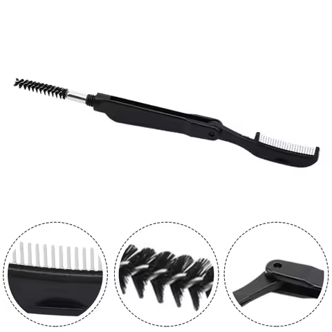 2 In 1 Foldable Fly Tying Tool Brush And Comb Feather Hair Comb Tools Teasing Out Hackle Feather Fib