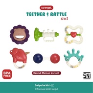 IQ Angel Rattle Teether Toys Box 6in1 / Baby Teether Toys / Baby Teether / Baby Teether / Children's