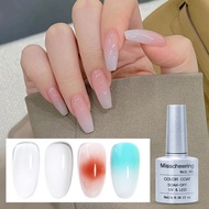 Ready Stock Universal Blooming Protein Gel Gradient Nail White Transparent Milky Nail Polish Nail Ar