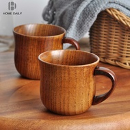 Japanese Style Wooden Cup Creative Jujube Wood Insulation Tea Cup Wooden Coffee Cup Drinking Cup Coffee Cup &amp; Saucer Sets