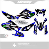 Decal Stiker Yamaha WR 155r Full Body Warna Biru Putih Terbaru
