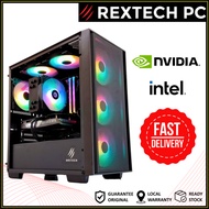 (READY STOCK) INTEL GAMING PC BUILD RTX3060 RTX4060 RTX4070 CUSTOM BUILD PC HIGH SPEC REXTECH NOVA S