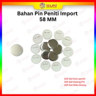 Euro PP-01 44 / 58 mm Import Pin Material - 44 / 58 mm Pin