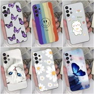 Casing For Samsung Galaxy A32 A33 A 32 A 33 4G 5G Capa Clear Shockproof Protective Soft Silicone Cover Rainbow Daisy For Samsung A32 A33 Galaxy a32 a33 Bumper