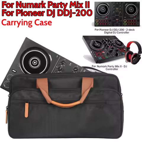 For Pioneer DJ DDJ-200 Storage Bags EVA Carrying Case Large Capacity Protective Bags with PU Handle 