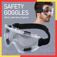 Kacamata Kerja Safety Work Pelindung Mata Anti Radiasi UV Debu Googles Uvex Splash Fog Kimia Bening 