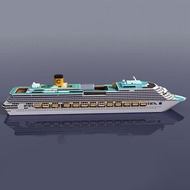 [Boutique1] Cruise Ship Paper Model Cruise Ship 3D Paper Model DIY Puzzle Manual Papercrafts VN