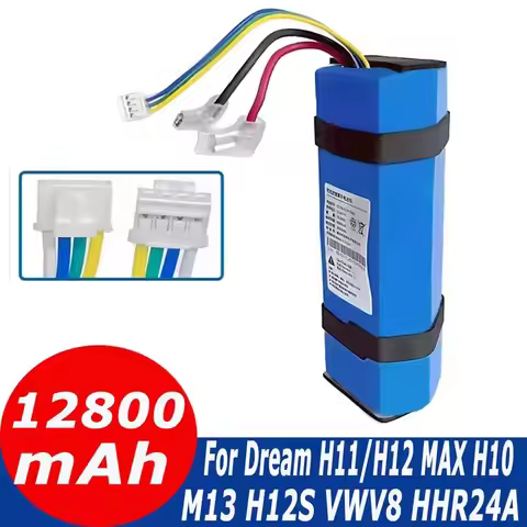 Suitable for Dream H10 H11 H12 H11MAX M13 H12S VWV8 HHR24A robot vacuum cleaner 21.6V 12800mAh repla