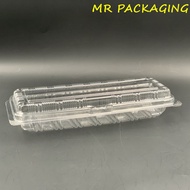 OPS - H24L - BENXON Plastic Tray with Lock [ 50pcs± ] Bakery Disposable Plastic Clear Food Box - Sus