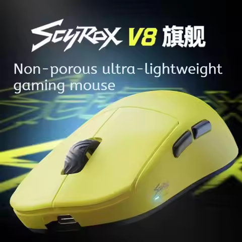 Scyrox Sailos V8 Wireless Mouse Non Porous Lightweight 8k Paw3950 Sensor Wireless Gaming Mouse Custo