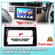 Universal Convert 10" To 9" Android Double Din Player Casing Adaptor 10 Inch To 9 Inch