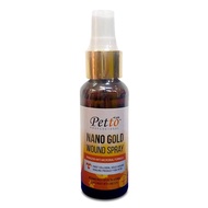 Petto Professional Nano Gold Wound Spray 50ml for Cats and Dogs