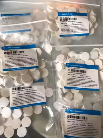 FOR Agilent Original 9301-0719 Agilent 20mm Jaw Headspace Bottle Seal 100 Pieces.