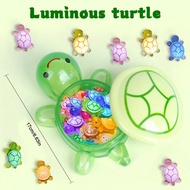 Jumbo 17cm Glow In The Dark Turtle Storage Box - Opens Night Colorful To 100 Mini Reveal M1Q1