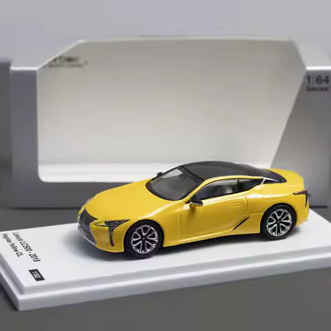 Ar Foshan Exhibition: 1:64 Lexus Lc500 Two-door Sportscar 2018 Yellow Alloy Model