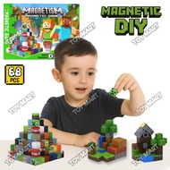 Magnetic Blocks DIY Builder Kit Educational & Fun Toy for Ages 3+ 68pcs