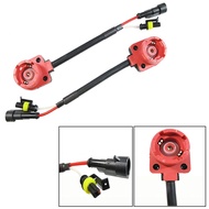 2PCS x D2S D2R D4S D4R HID Bulbs Wiring Harness Extension Socket AMP Connector Retrofit Adapter Kit