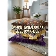 [READY STOCK] Sarung Bantal Beropol Corak Bunga Estetik 60x43cm Pillow Case