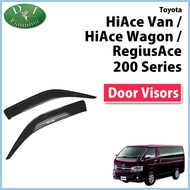 Toyota Hiace 200 Series 2004-Present Side Window Visor Door Visor Rain Guard Wind Deflector 2PCS Hia