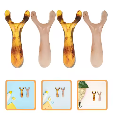 4Pcs Resin Massage Scraper Multifunctional Nose Massaging Stick Scalp Head Massager Acupoint Massage