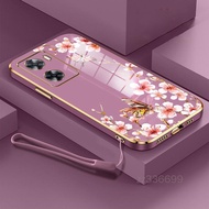 Casing OPPO A57 4G 2022 OPPO A77 OPPO A77S oppo A77 2022 5G Phone Case pretty butterfly Silicone Pho