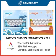 Kemove Keycaps Set Thermal Sublimation 85% PBT Themed Design with Keycap Puller