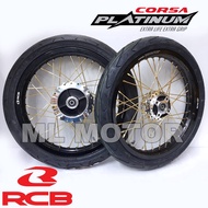 LC135 LC4S LAGENDA SRL Racing Boy 185x17, RCB Lidi Spoke Gold, RCB Diamond Hub Wheel with Tyre