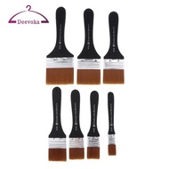 [deevoka] High quality Wood Handle Brushes Set for Gesso, Varnishes, Acrylic Painting