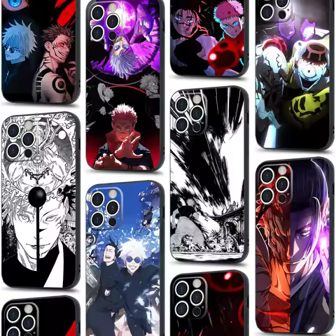 Gojo Sukuna Geto Choso Jogo Yuji TPU Silicone Manga Phone Case for iPhone 13 12 Mini 7 8 14 15 Plus 