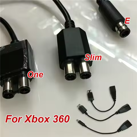 1PCS New AC Adapter Power Supply Cable Transfer Cable Converter Cord For Xbox 360 To Xbox 360 Slim/X