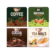 [ราคาต่อ 1กล่อง 12 ซอง]ไบโอโกโก้มิกซ์ Bio Cocoa Mix / Tea Malt  / Coffee / Matcha By Khunchan ของแท้100%