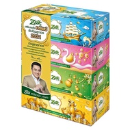 Zilk LuckyBox Facial Tissue Pack4 กระดาษเช็ดหน้า ซิลค์ ชนิดแผ่น 120 แผ่น หนา 2ชั้น (4 กล่อง)