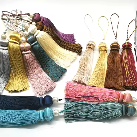 Euro Style Curtain Tassels Polyester Big Tassels 30cm silk tassels Decorative tassels DIY for crafts
