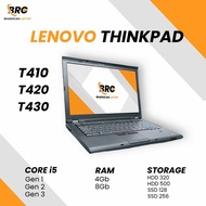 Laptop Lenovo Thinkpad T430/T420/T410 core i5 mulus murah bergaransi