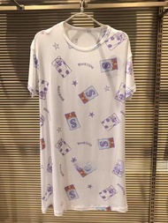 Aimer Kids Comfortable Short Sleeve Skin-friendly Elastic Home Wear Sleep Dress for Girls Cartoon St