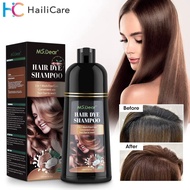 【Fashionable New Arrival】 500ml Black Hair Color Dye Hair Shampoo Organic Permanent White Gray Shiny Natural Ginger Essence For Women Men